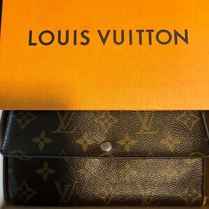 Louis Vuitton Monogram Black and Tan Wallet